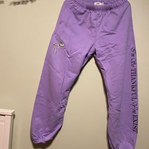Thankful For You Lavender Sweatpants